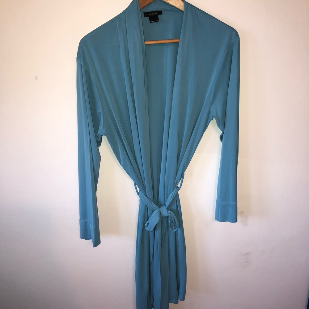 Silky soft blue robe